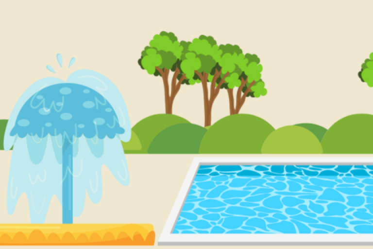 Graphic of outdoor water play