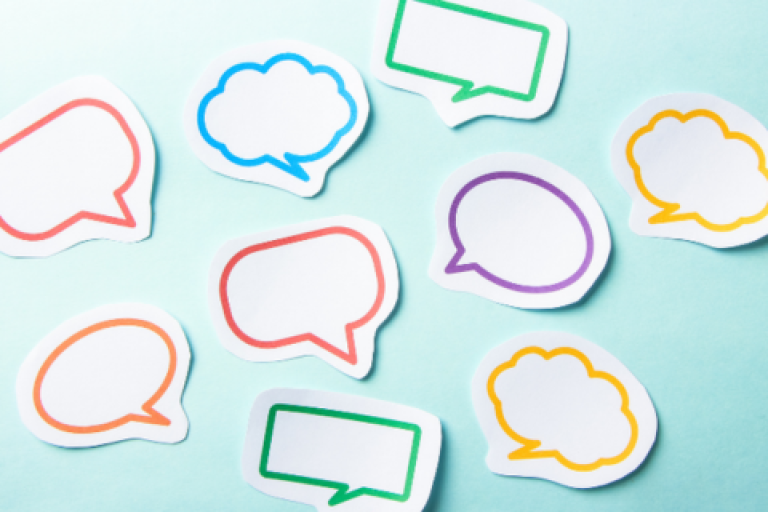 Collection of speech bubbles