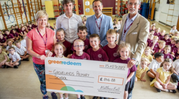 Grovelands Primary School presented with cheque