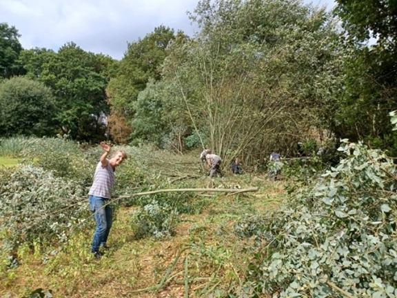 Volunteers on West End Common