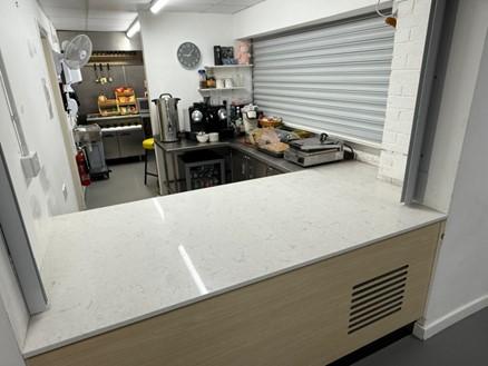 Refurbished kitchen at Lower Green Community Centre