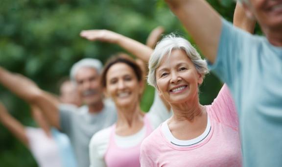 Older age group yoga