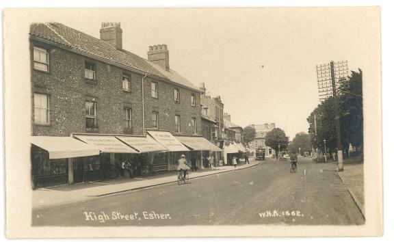 old photo of esher high street 