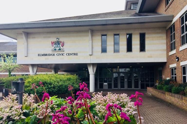 Front entrance to the Civic Centre