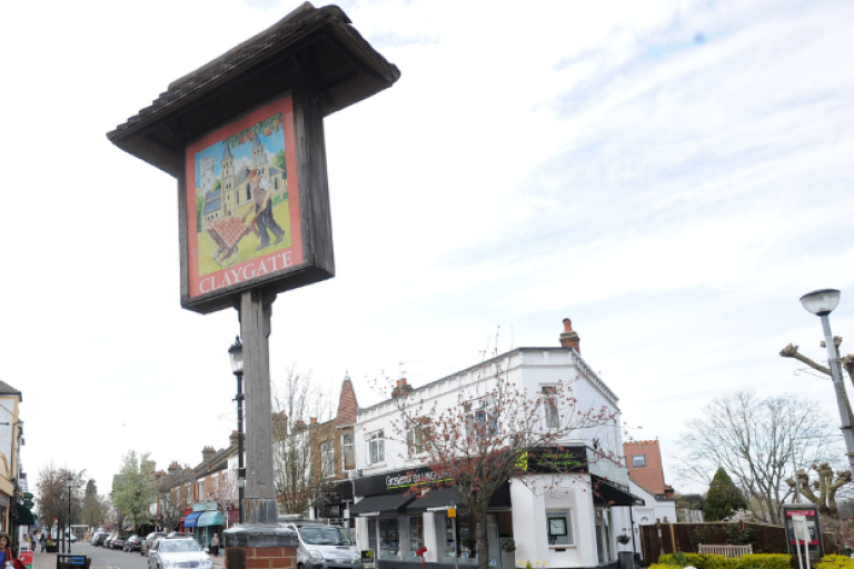 Claygate village sign