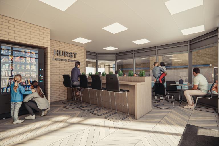 Reception and viewing gallery