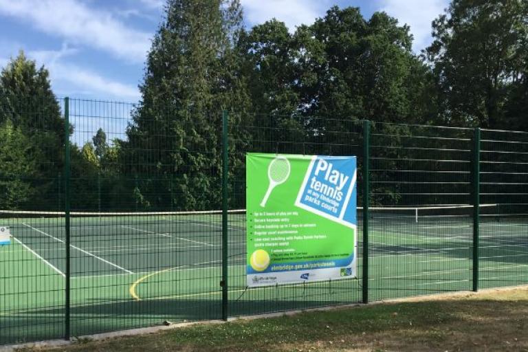 Parks tennis court