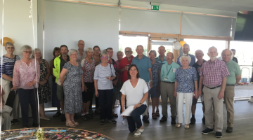 Volunteers celebrating 20 years of the Wellbeing Walks