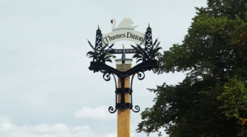 Thames Ditton sign