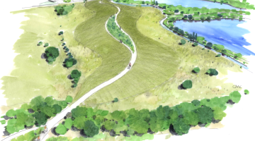 Artist impression of the River Thames Scheme