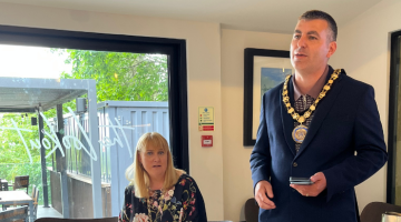 The Mayor of Elmbridge Councillor Steve Bax and Mayoress launch their chosen charity Community Fund for Elmbridge