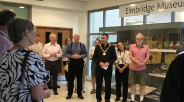 Mayor of Elmbridge at Oatlands Exhibition preview evening