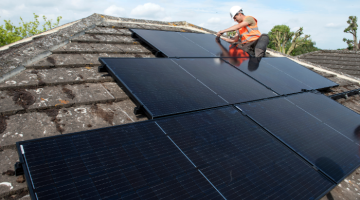 solar panels on house