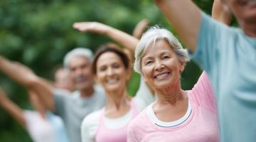 Older age group yoga