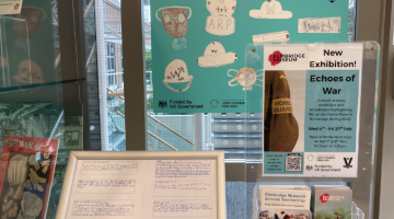 St Andrews C of E Cobham artworks at he Echoes of War exhibition