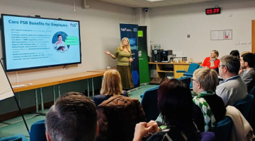 Business masterclass - presentation being delivered by Sandra Porter