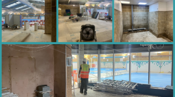 Hurst pool refurbishment works 17 Sept